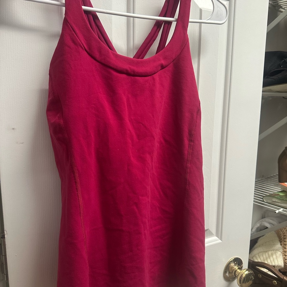 Fuchsia Tank with Strappy Back